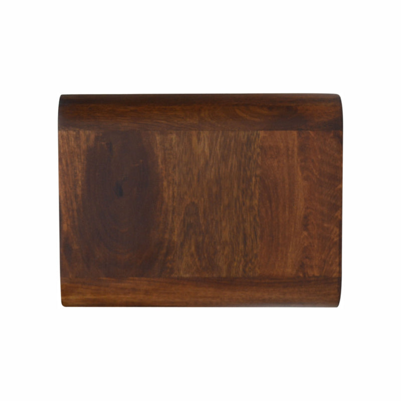 Floating Chestnut Open Console Table Artisan