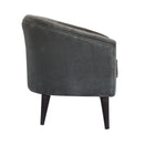 Grey Velvet Nordic Style Armchair