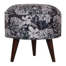 Floral Print Footstool