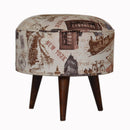 City Print Footstool