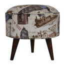 City Print Footstool