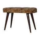 Leopard Print Deep Button Bench Artisan