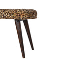 Leopard Print Deep Button Bench Artisan