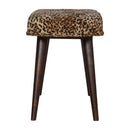Leopard Print Deep Button Bench Artisan
