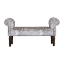 Map Printed Bedroom Bench