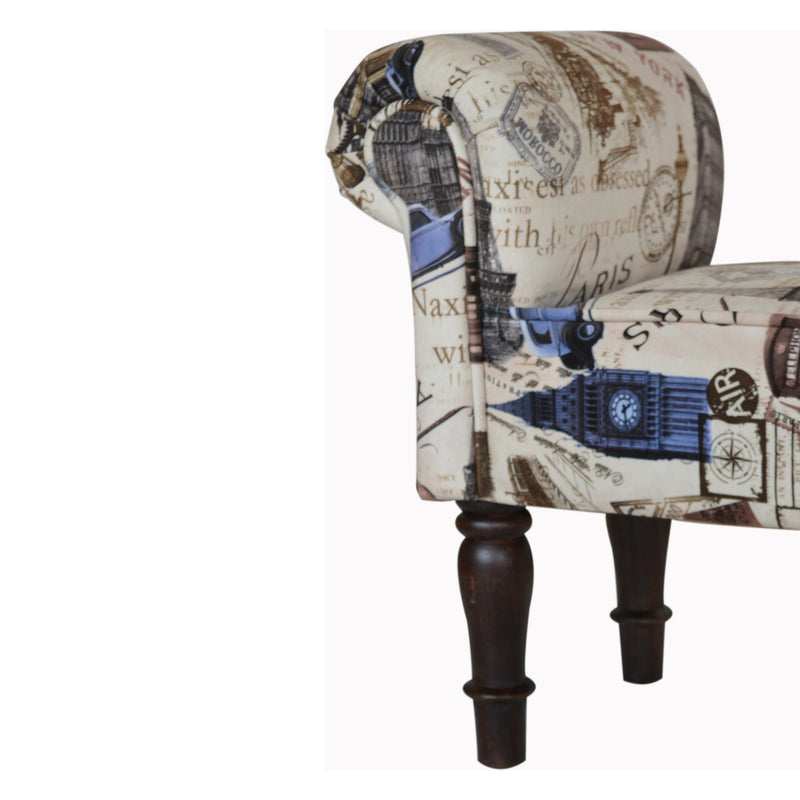 City Printed Bedroom Bench