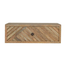 Floating Line Carved Nightstand Artisan