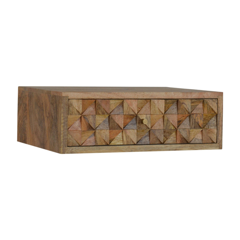 Floating Diamond Carve Nightstand