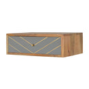 Floating Cement Brass Inlay Nightstand