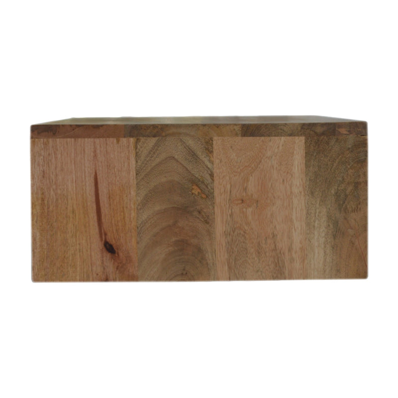 Floating Cement Brass Inlay Nightstand