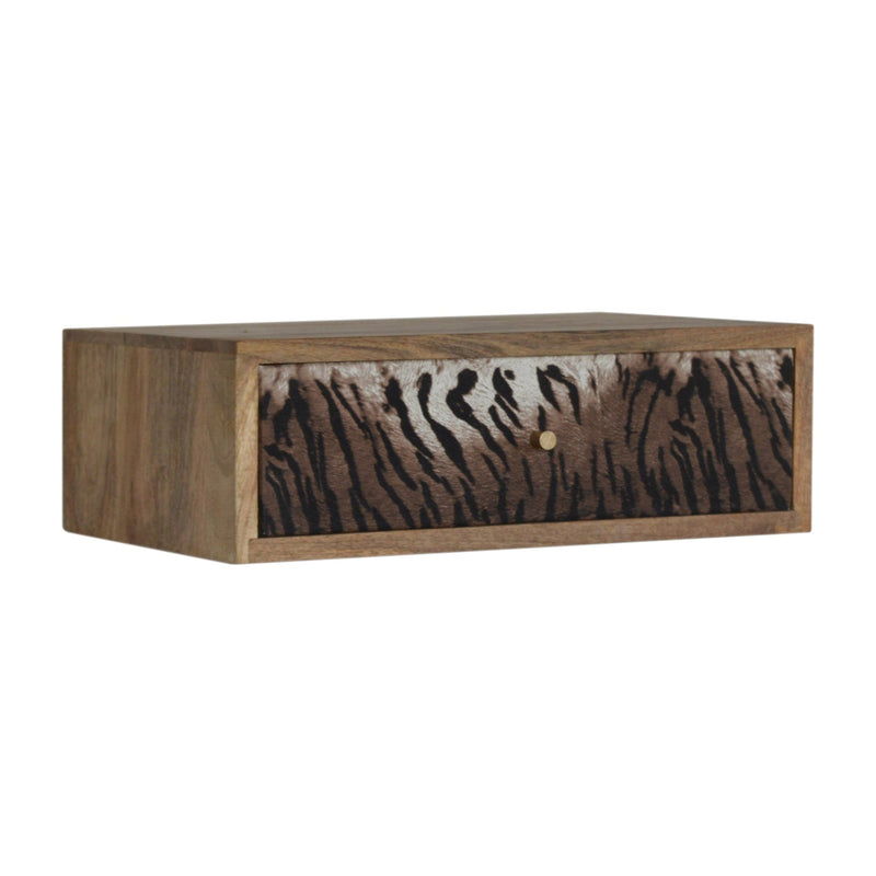 Floating Animal Print Nightstand