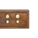 Floating Cut out Brass Nightstand