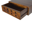 Floating Cut out Brass Nightstand