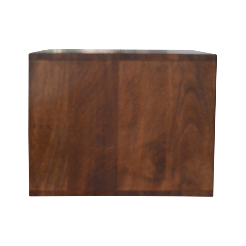 Floating Brass Handle Nightstand