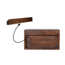 Floating Brass Handle Nightstand