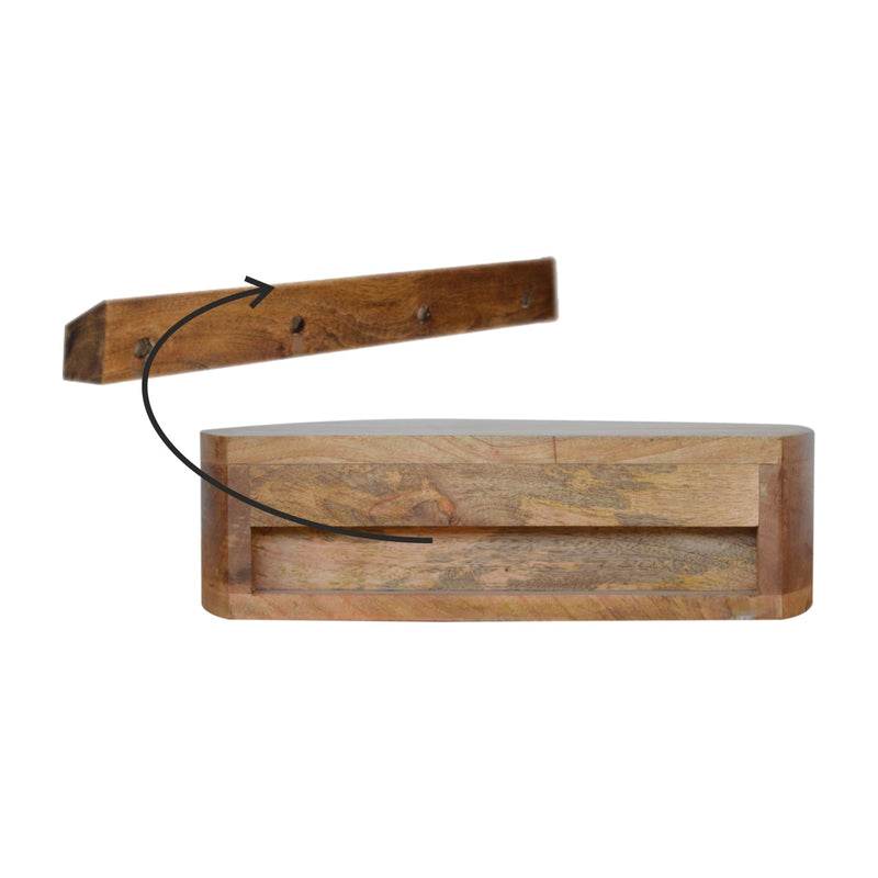 Wall Mounted Rounded nightstand Artisan