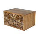 Wall Leopard Print Nightstand