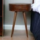 Nordic Chestnut Circular nightstand Artisan