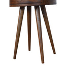 Nordic Chestnut Circular nightstand Artisan