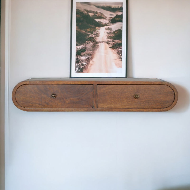 Floating Chestnut London Console Table Artisan