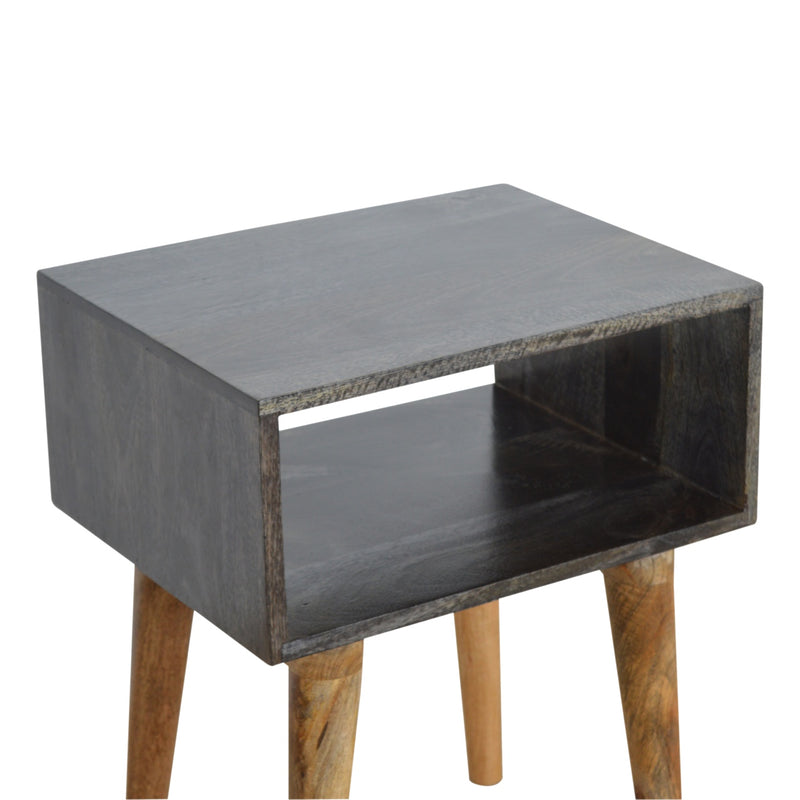 Carbon Black Open Nightstand