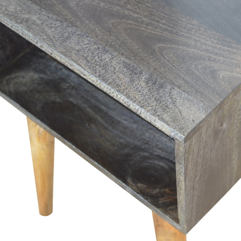 Carbon Black Open Nightstand