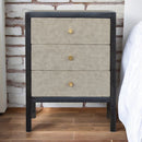 Faux Leather Nightstand Artisan
