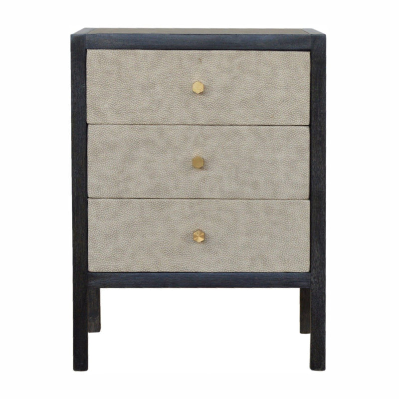 Faux Leather Nightstand Artisan