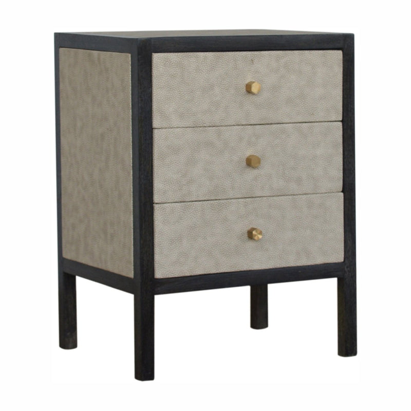 Faux Leather Nightstand Artisan