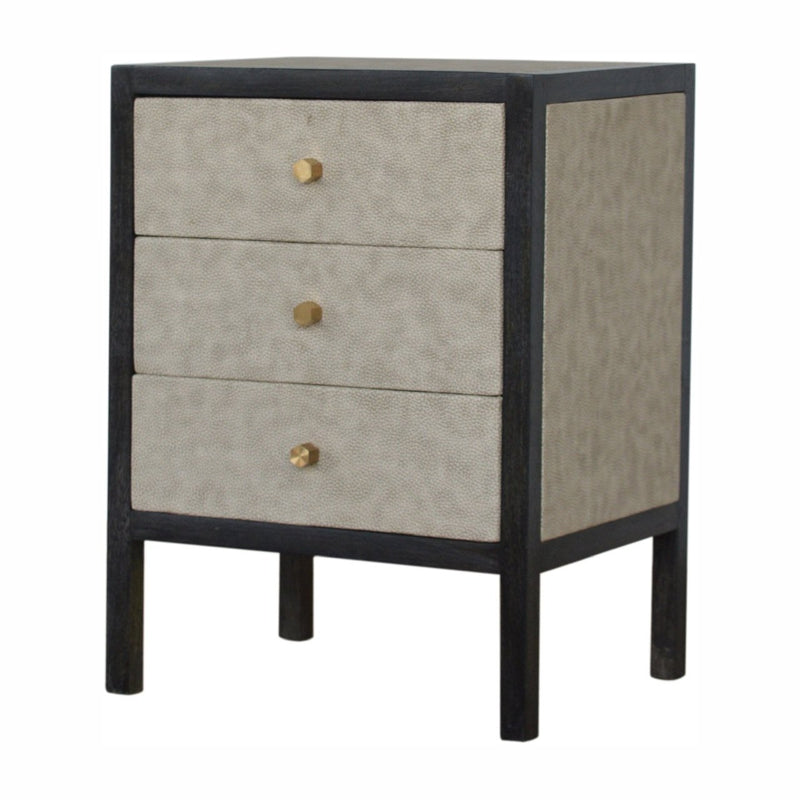 Faux Leather Nightstand Artisan