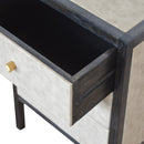 Faux Leather Nightstand Artisan