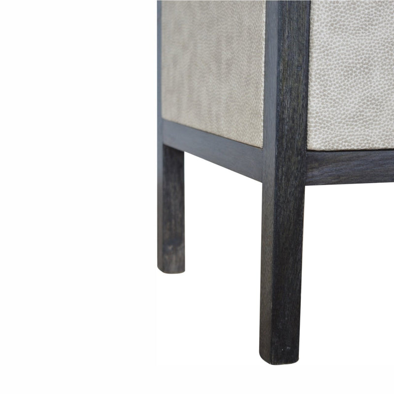 Faux Leather Nightstand Artisan