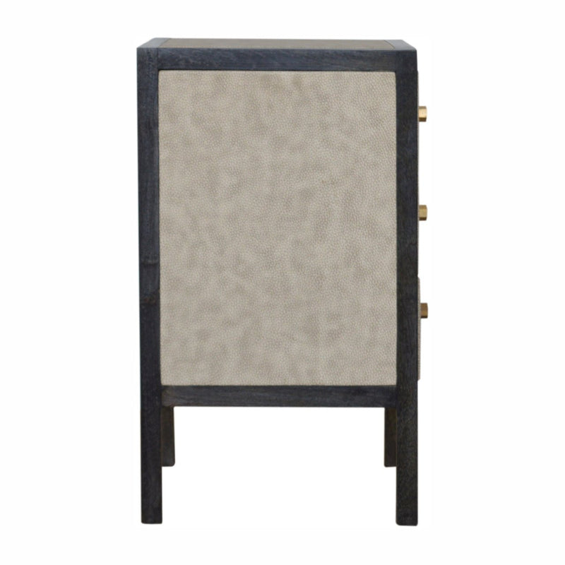 Faux Leather Nightstand Artisan
