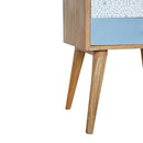 Blue Patterned Nightstand