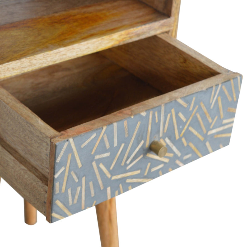 Mini Cement Chip Drawer Nightstand