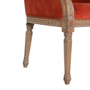 Rust Velvet Occasional Chair