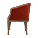 Rust Velvet Occasional Chair