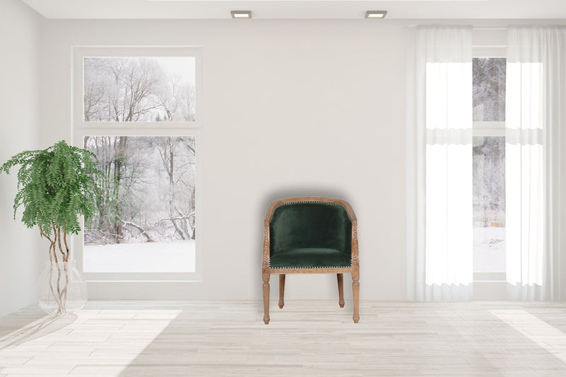 Emerald Velvet Occasional Chair