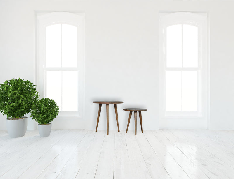 Tree Trunk Footstool Set of 2