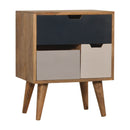 Navy Multi 3 Drawer Bedside