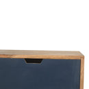 Navy Multi 3 Drawer Bedside