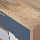 Navy Multi 3 Drawer Bedside