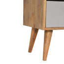 Navy Multi 3 Drawer Bedside