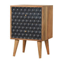 Navy Blue Honeycomb Nightstand