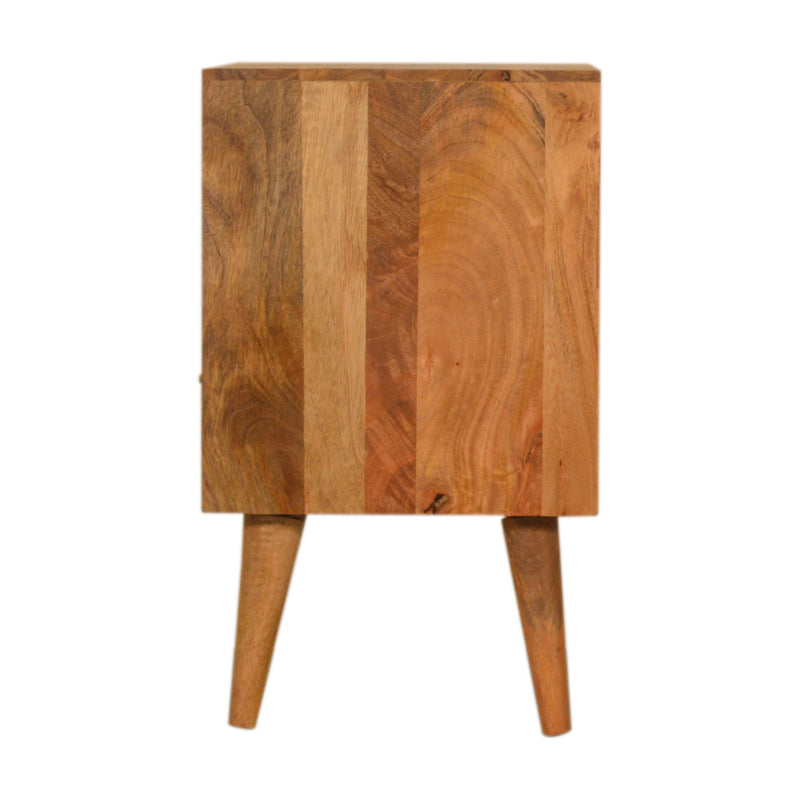 Navy Blue Honeycomb Nightstand