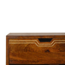 Multi Drawer Chestnut Nightstand