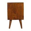 Multi Drawer Chestnut Nightstand