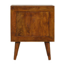 Multi Drawer Chestnut Nightstand