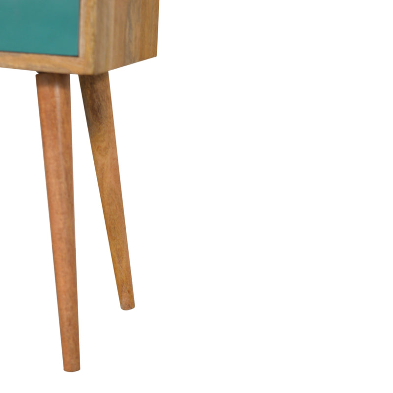 Mini Teal Hand Painted Nightstand