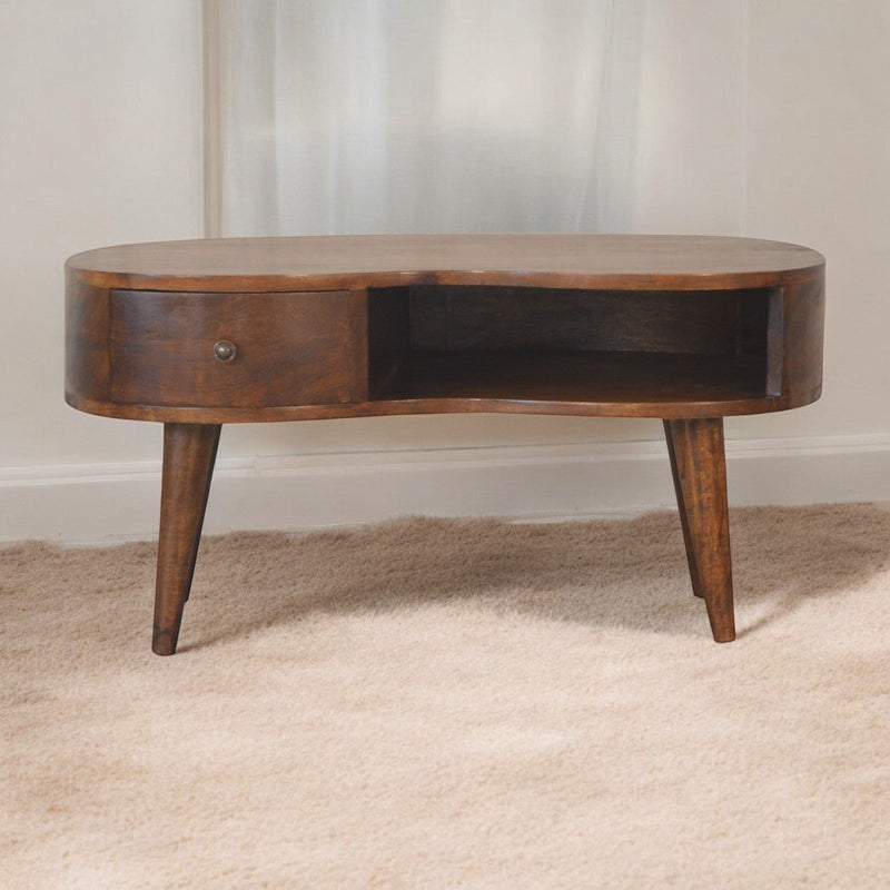 Chestnut Wave Coffee Table Artisan